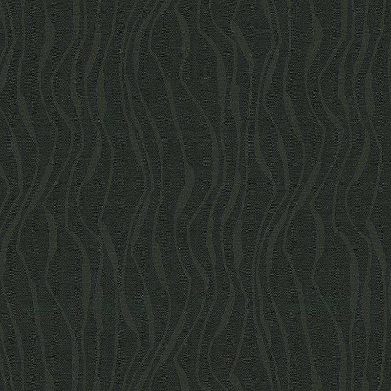 Crypton Movement Woven Jacquard Fabric by the Yard, Black