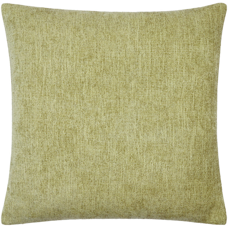 Housse de coussin décoratif Zunaira, H 22 po x l 22 po, Polyester, Vert