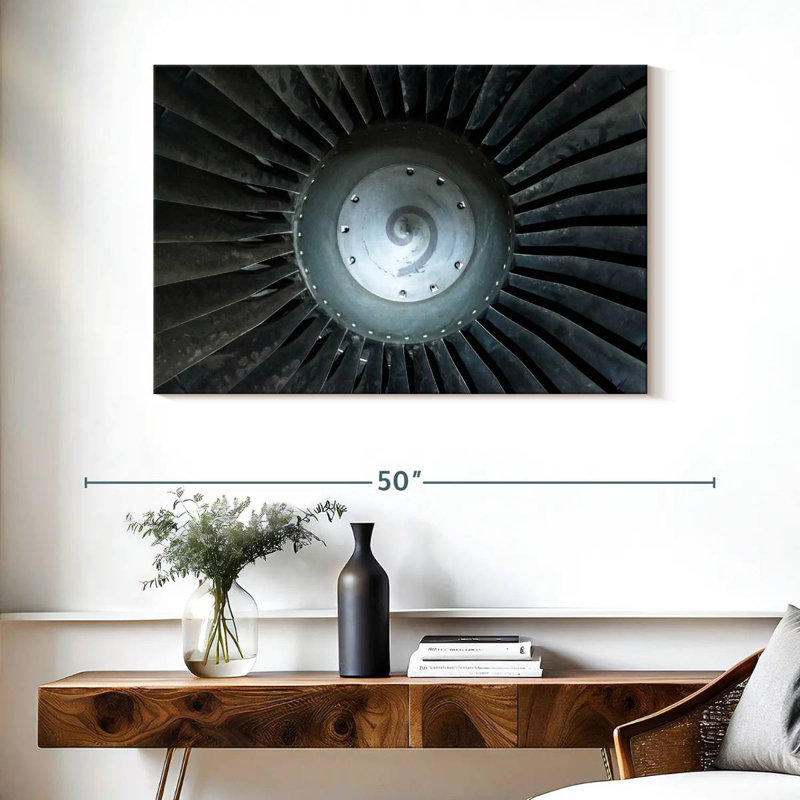 Mehar Retro Airplane Engine, 26" H x 39" W