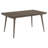 Dark Brown Rectangular Wood Dining Table