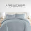 Ensemble de literie 8 pièces - Housse de couette unie, ensemble d'édredon et ensemble de draps à motifs-99311852-99311860