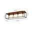 Plafonnier encastré rectangulaire en bois Delcina-840251532