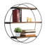 Ensemble de 3 tablettes murales Modern Modern - finition noire et noyer, 23,6 po x 5,5 po (2 pièces) et 23,6 po x 5,5 po (1 pièce) | 100% bois d'épinette (0,6 po d'épaisseur) et 100% structure en métal (0,2 po d'épaisseur) | Solution de rangement élégante pour la maison et le bureau