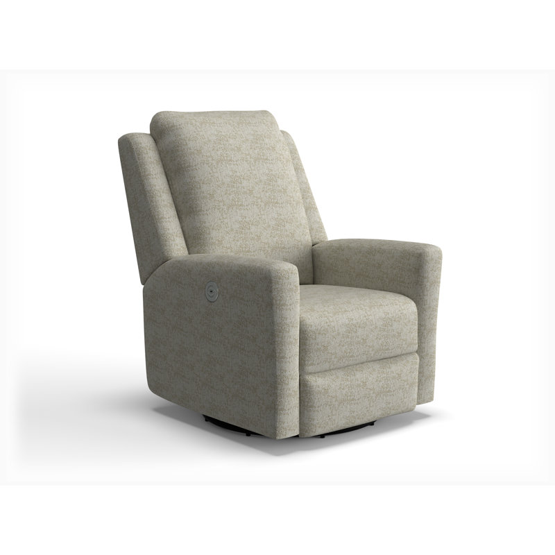 Power Swivel Glider Recliner, Parchment