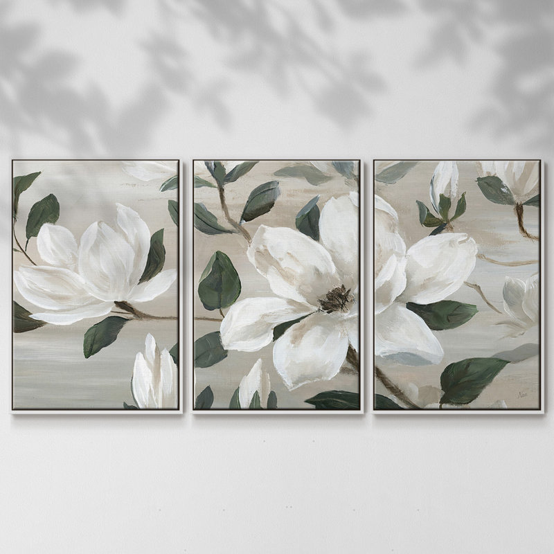 Southern Charm 3 pièces, Blanc, H 24 po x l 48 po x P 2 po