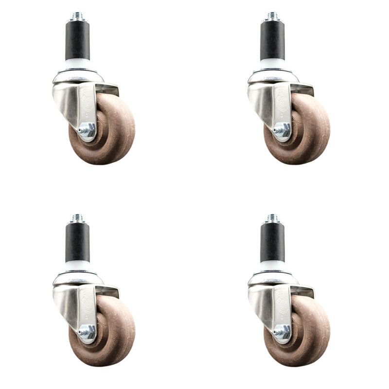 Stem Caster, 3.5" H x 3.5" W