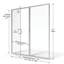 Porte de douche encadrée l 57 po x H 76,13 po Infinity-16968391-16968392