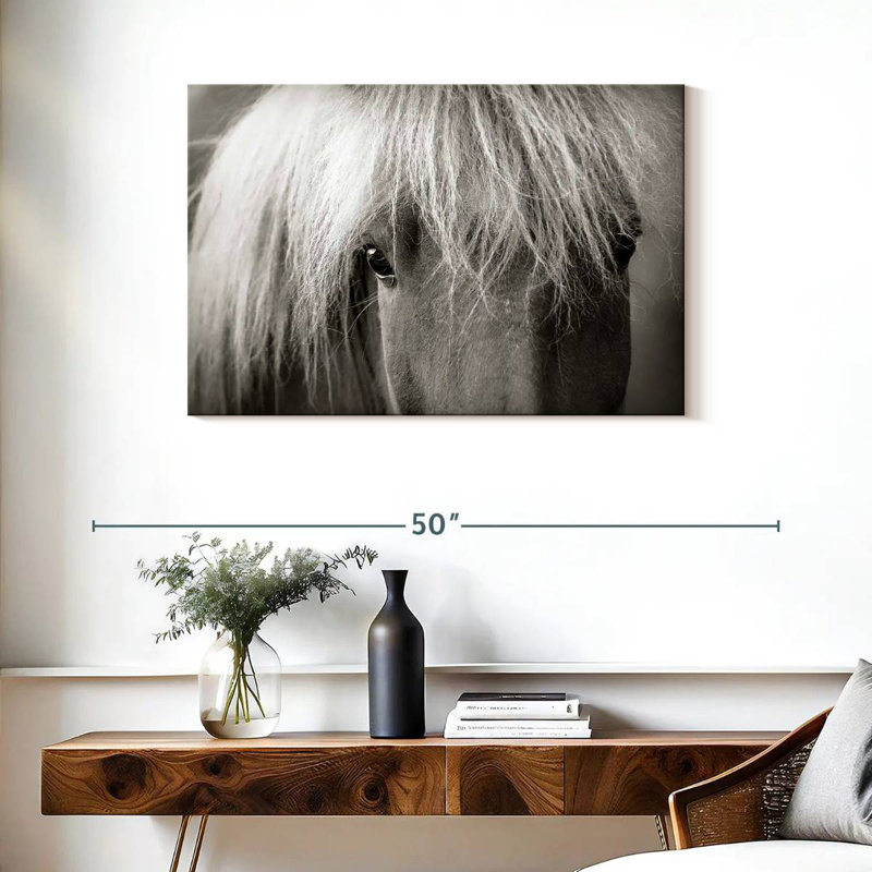 Brampt Icelandic Horse Up Close, 24" H x 36" W