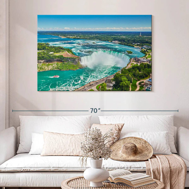 Alvord Scenic Horseshoe Falls, H 32 po x l 48 po