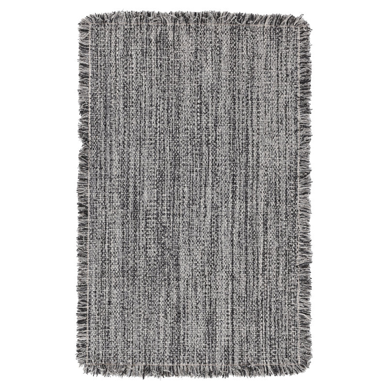 Bradbury Abstract Area Rug in Gray, Rectangle 9' x 12'