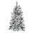 ? Christmas Decoration ? Pre-Lit Spruce Snow Flocked Christmas Tree With Pine Cones, Artificial Xmas Tree With 170 Branch Tips,Mixed PE And PVC Branches, 120 Multi-Colour LED Lights, 11 Flashing Modes, Holiday  Décor-393168882
