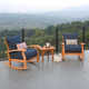 Summerton Teak 2 - Person Patio Conversation Sets with Cushions
