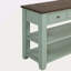 Console en bois de pin massif 48 po, table d'appoint moderne avec 3 tiroirs de rangement et 2 tablettes. Facile à assembler-1334611860