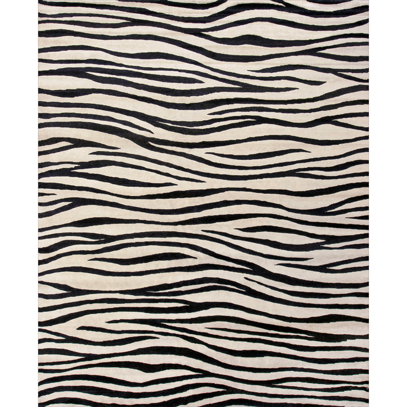 Hand Woven Wool Animal Print Area Rug