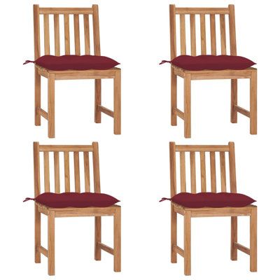 Bryantjr Teak Patio Chair with Cushions