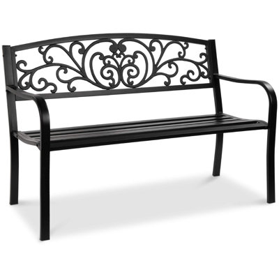 Patio Steel Bench Garden Outdoor for Lawn