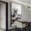 Murale moderne en céramique moderne et minimaliste noir et blanc-87596955