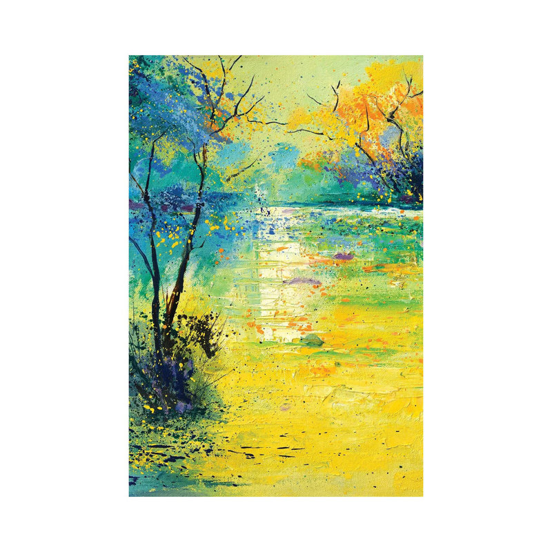 Quiet Pond by Pol Ledent - Wrapped Canvas Print, 30.48 cm H x 45.72 cm W