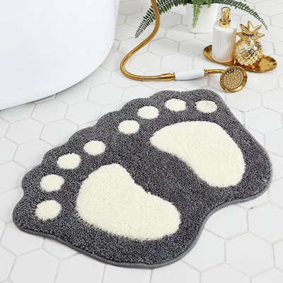 Tapis pour salle de bain en microfibre Molton avec envers antidérapant