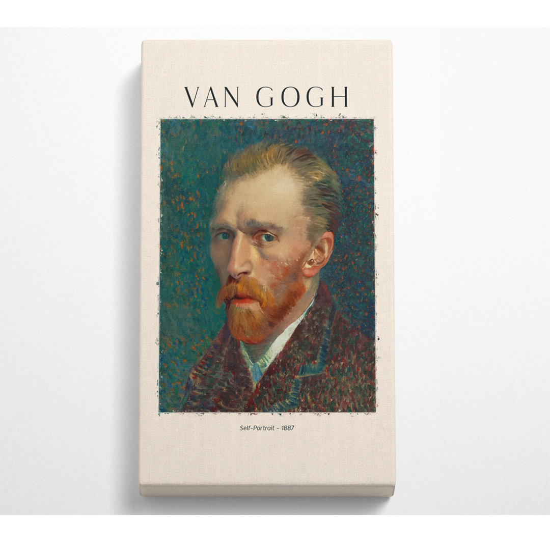 Selbstporträt - 1887 von Van Gogh Wide - Leinwanddrucke aufgerollt