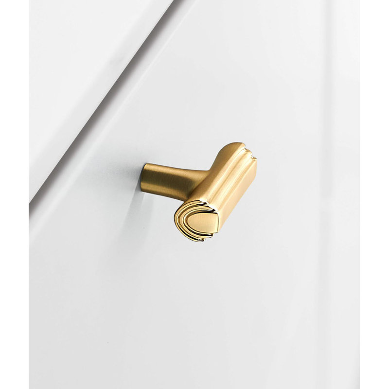 Poignée d'armoire moderne dorée 1 po Eclipse Series (paquet de 5), Or