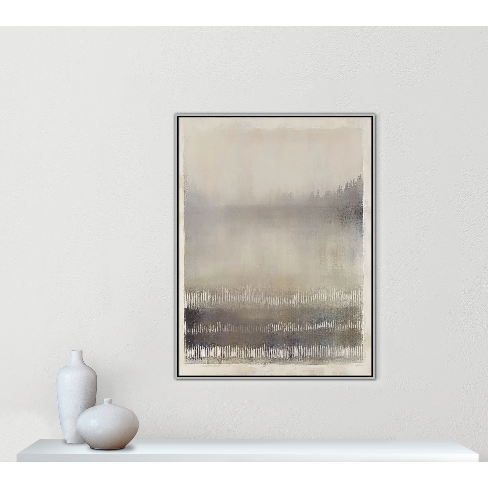 Balanced Silence III Print by Irena Orlov, 49.5" H x 37.5" W, Silver Floater