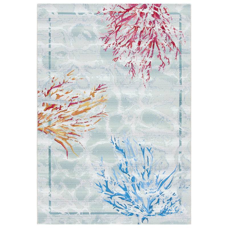Kensal 500 Performance Abstract Indoor/Outdoor Area Rug, Rectangle 3'3" x 5'3"