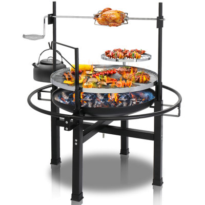 Vinsunny 23.82'' W Portable Charcoal Grill