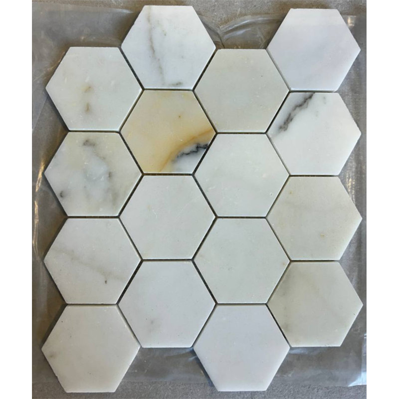 Calacatta Venza 3 po hexagonal poli
