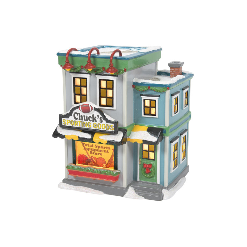 Peanuts Village Chuck's Sporting Goods Building H 6,8 po