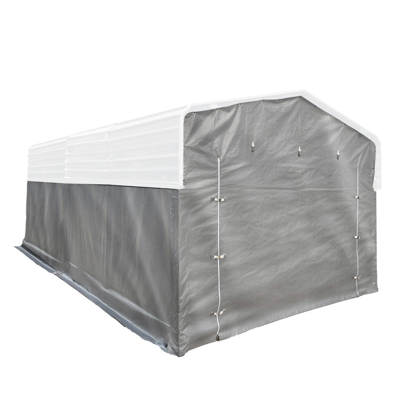 Fabric Enclosure Kit for ALEKO’s 25x12’ Black Metal Carport