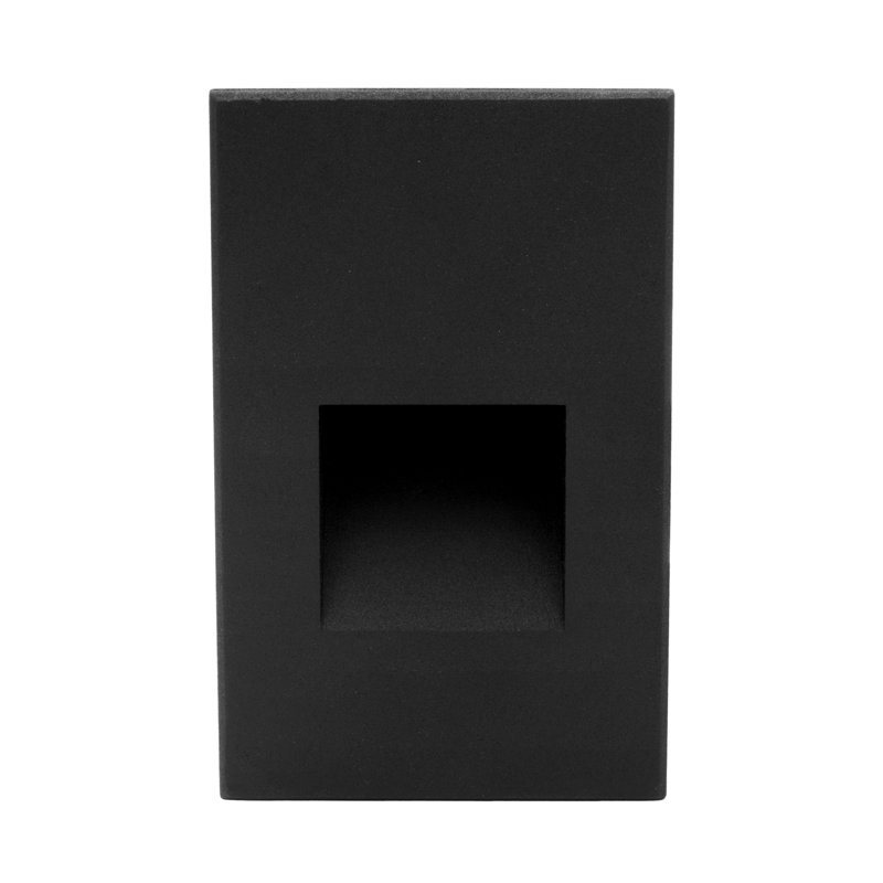 Matte Black Aluminum LED Pathway Step Light