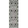 Bethlyn Ikat Ivory/Charcoal Area Rug