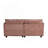 Zuri Upholstered 2-Seater Sectional Sofa with Ottomans-796484355