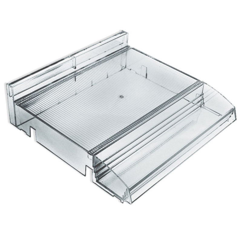 Plateau modulaire ajustable (transparent) de 12 po de largeur avec plateau testeur, paquet de 2