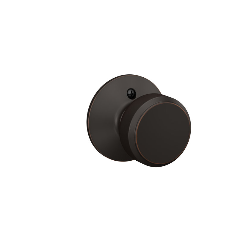 Bowery Single Dummy Knob with Plymouth Trim, Aged Bronze