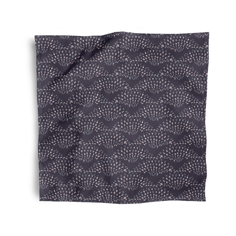 Johannesburg Polyester Geometric Square Napkin, Purple