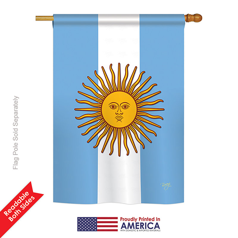 Double Sided Polyester House Flag, 18.5" H x 13" W