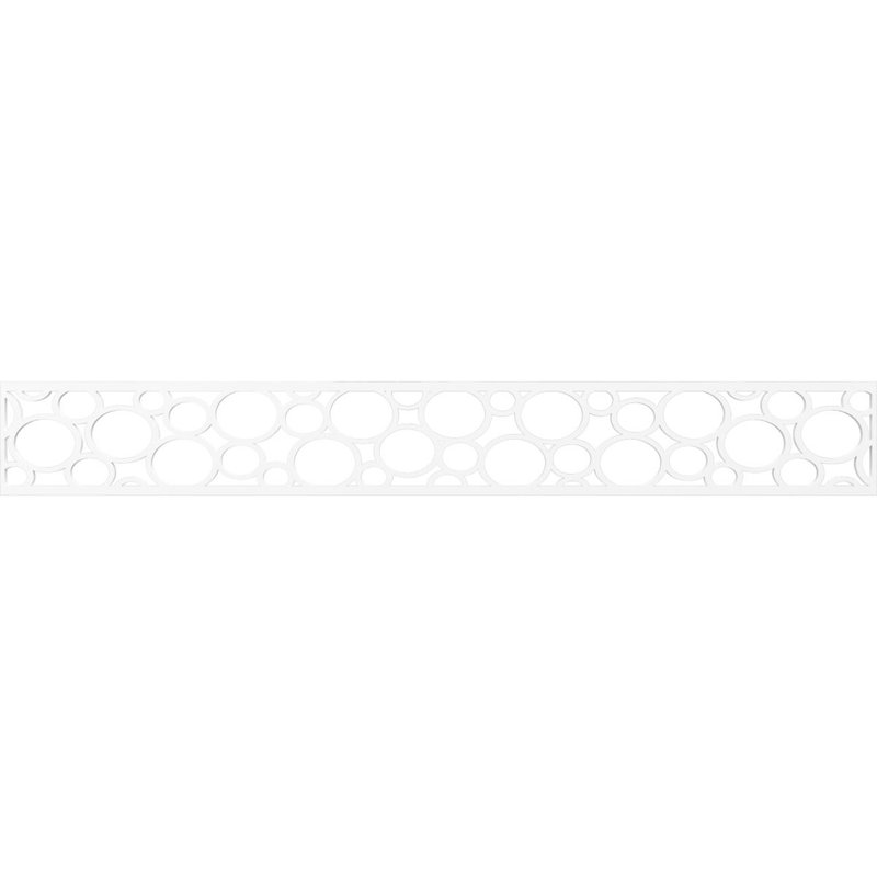 Moulure de chantournage, H 6 po x l 46,5 po x P 0,375 po, PVC de qualité architecturale