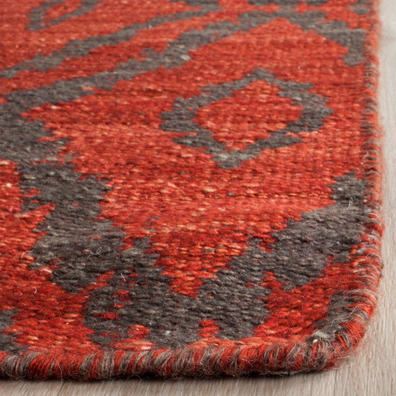 Bennett Hand Woven Wool Geometric Rug, Rectangle 5' x 8'