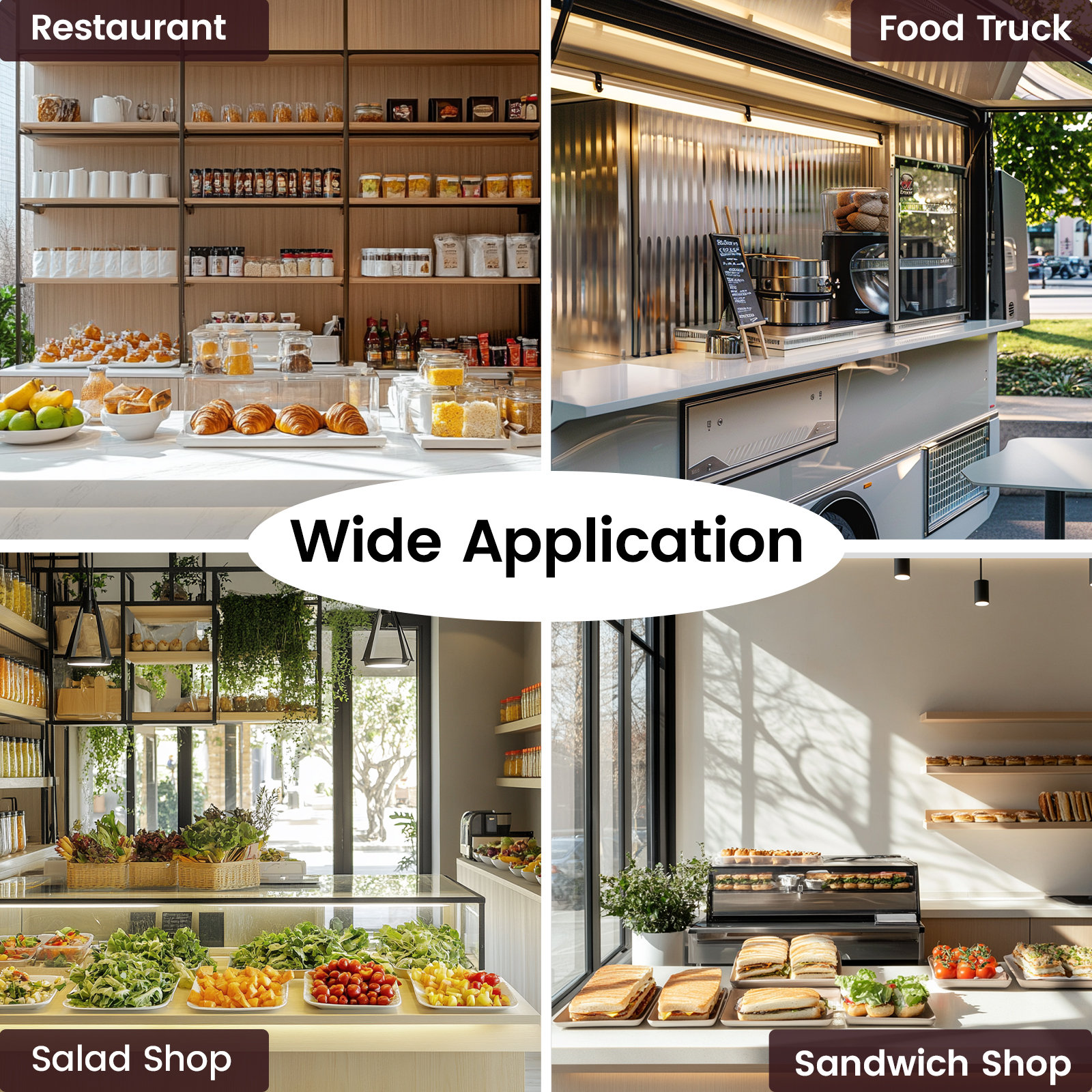 Domccy® Refrigerated Condiment Prep Station, 40