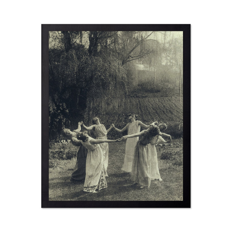 Cercle de sorcières, Cadre noir, Affiche, H 08 po x l 10 po