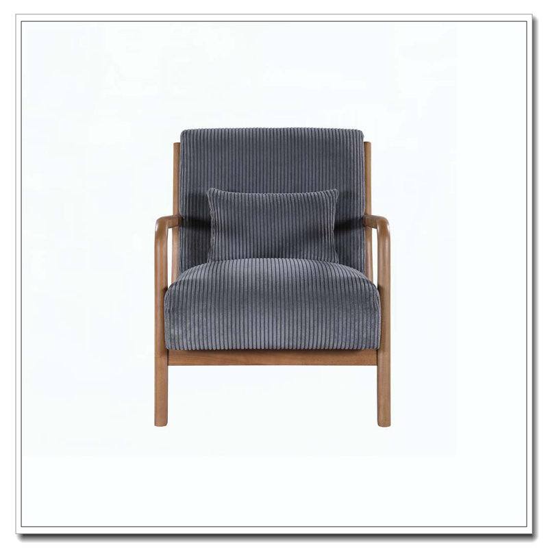 Chaise longue en bois, Gris