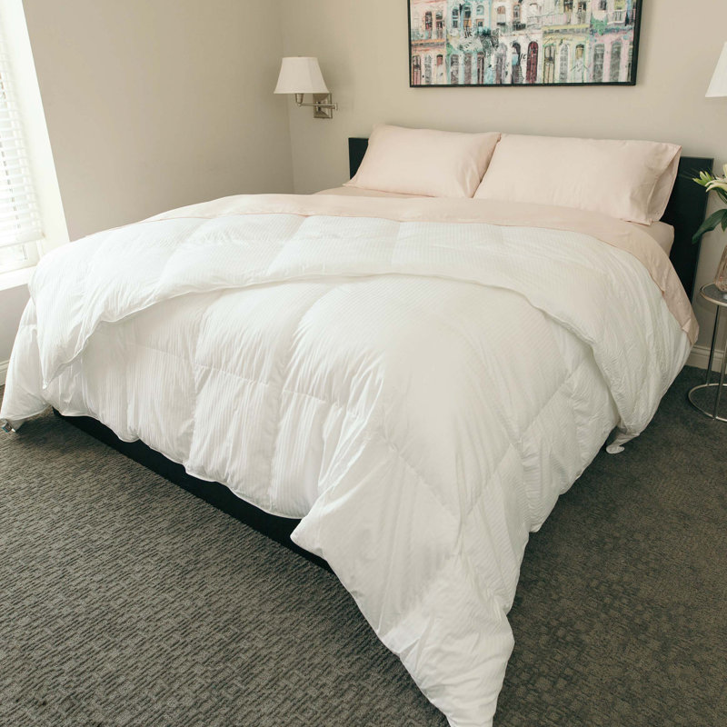 Colossal King White Cotton Down Alternative Comforter