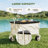 Outdoor Utility Cart with Waterproof Canopy-888710651