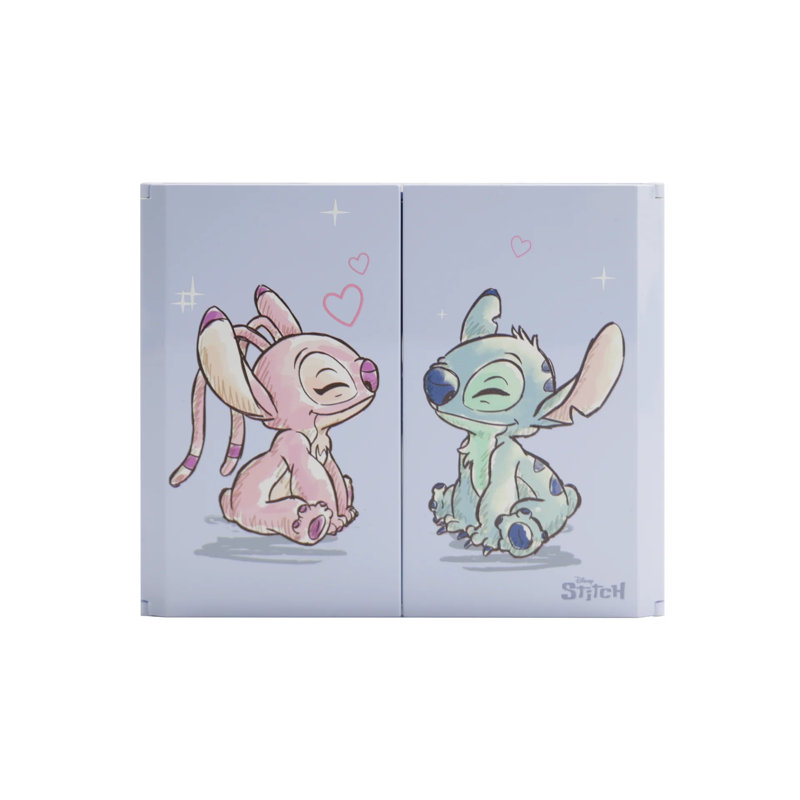 Petit miroir de maquillage pour meuble-lavabo à trois volets Stitch Nose Kiss