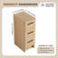 Armoire de rangement autoportante 12 po avec 3 tiroirs