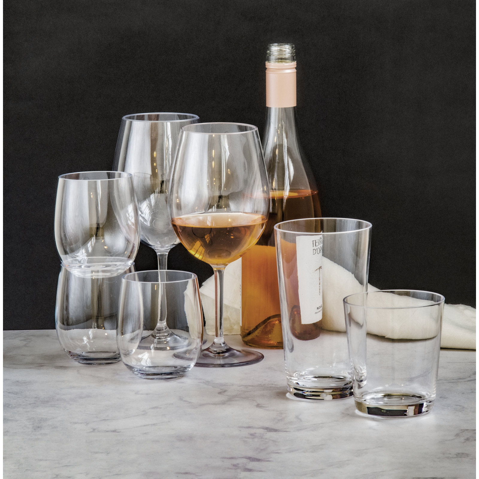 Laya Indoor/Outdoor Stemless Red Wine Glass