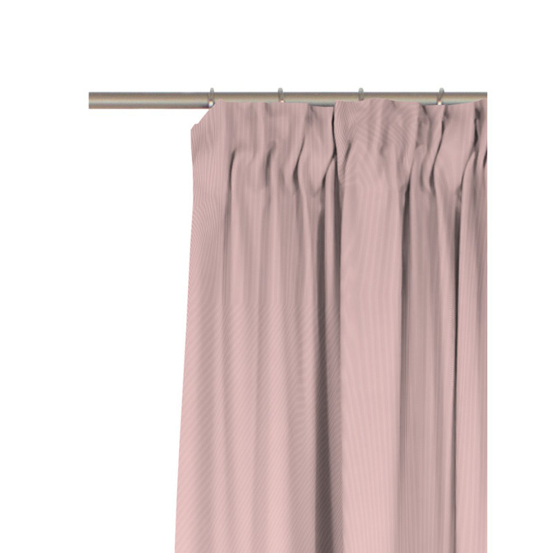 Uni Collection 100% Cotton Room Darkening Curtain Single Panel, 142cm wide x 295cm high, Pink