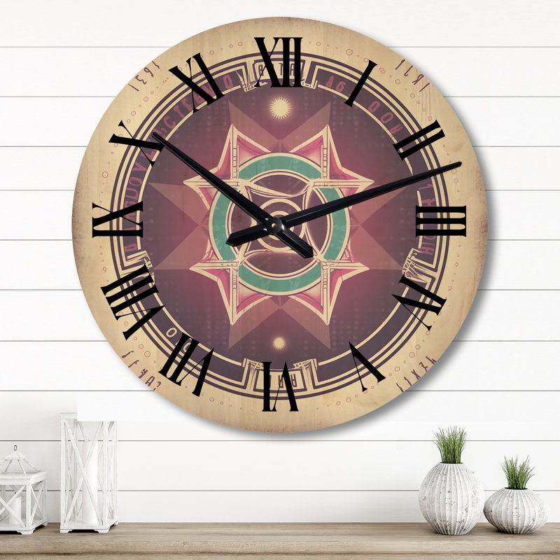 Horloge murale moderne en bois Heal, Grand